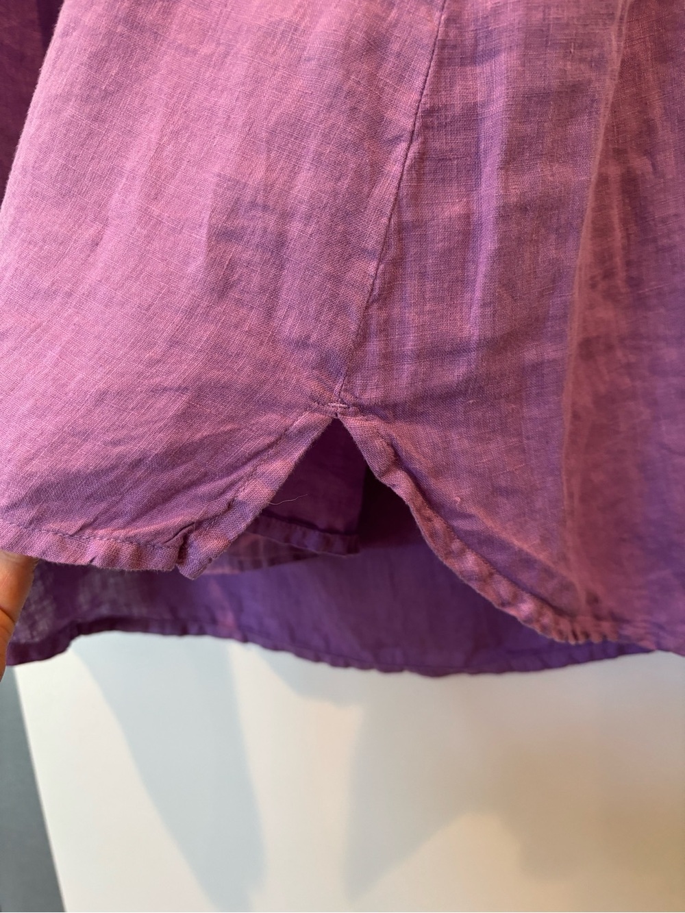 Grizas 100% Linen long tank top in a gorgeous lavender color size 3XL! - Picture 3 of 5